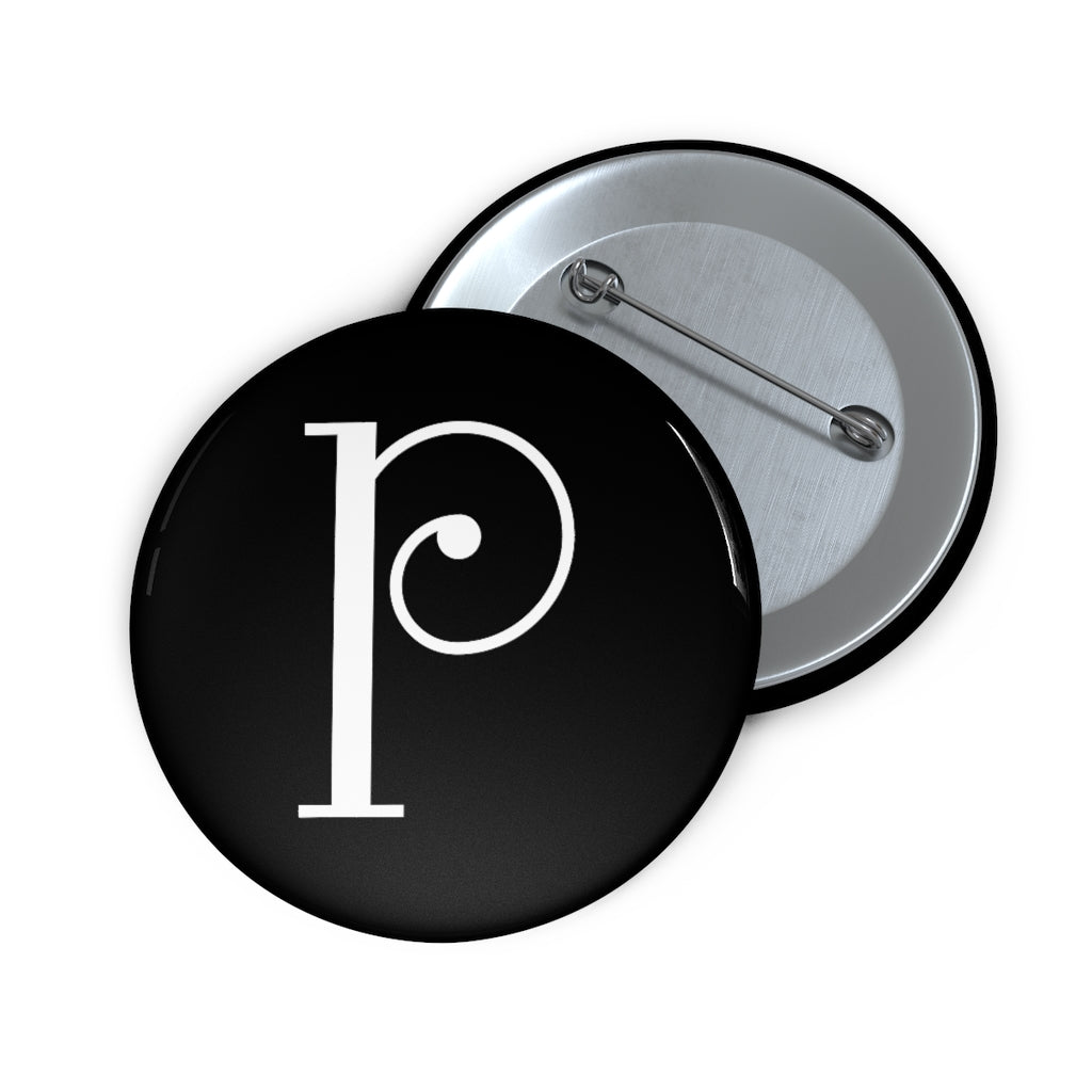 “P” Logo Button–Black